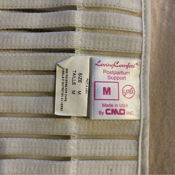 Loving Comfort Post Partum Support Belt, White, Size M - Picture 6 of 7